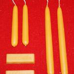 Tophat's offers Made in the USA beeswax blocks and candles.